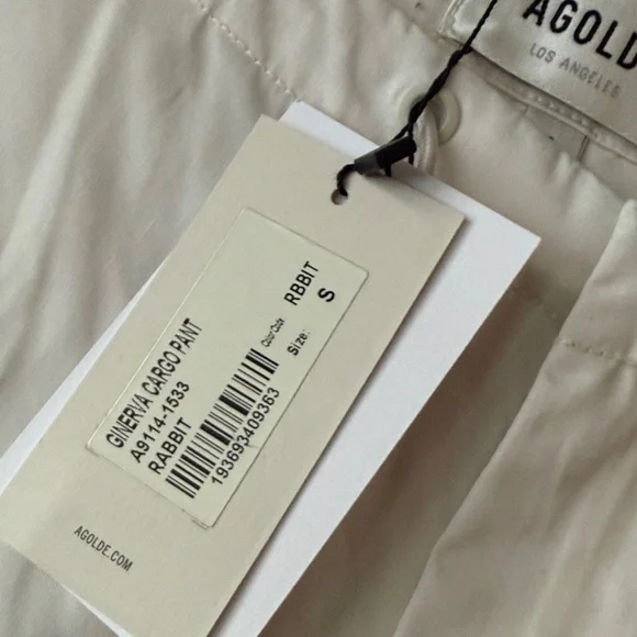 NEW AGOLDE ginerva cargo pant in white S